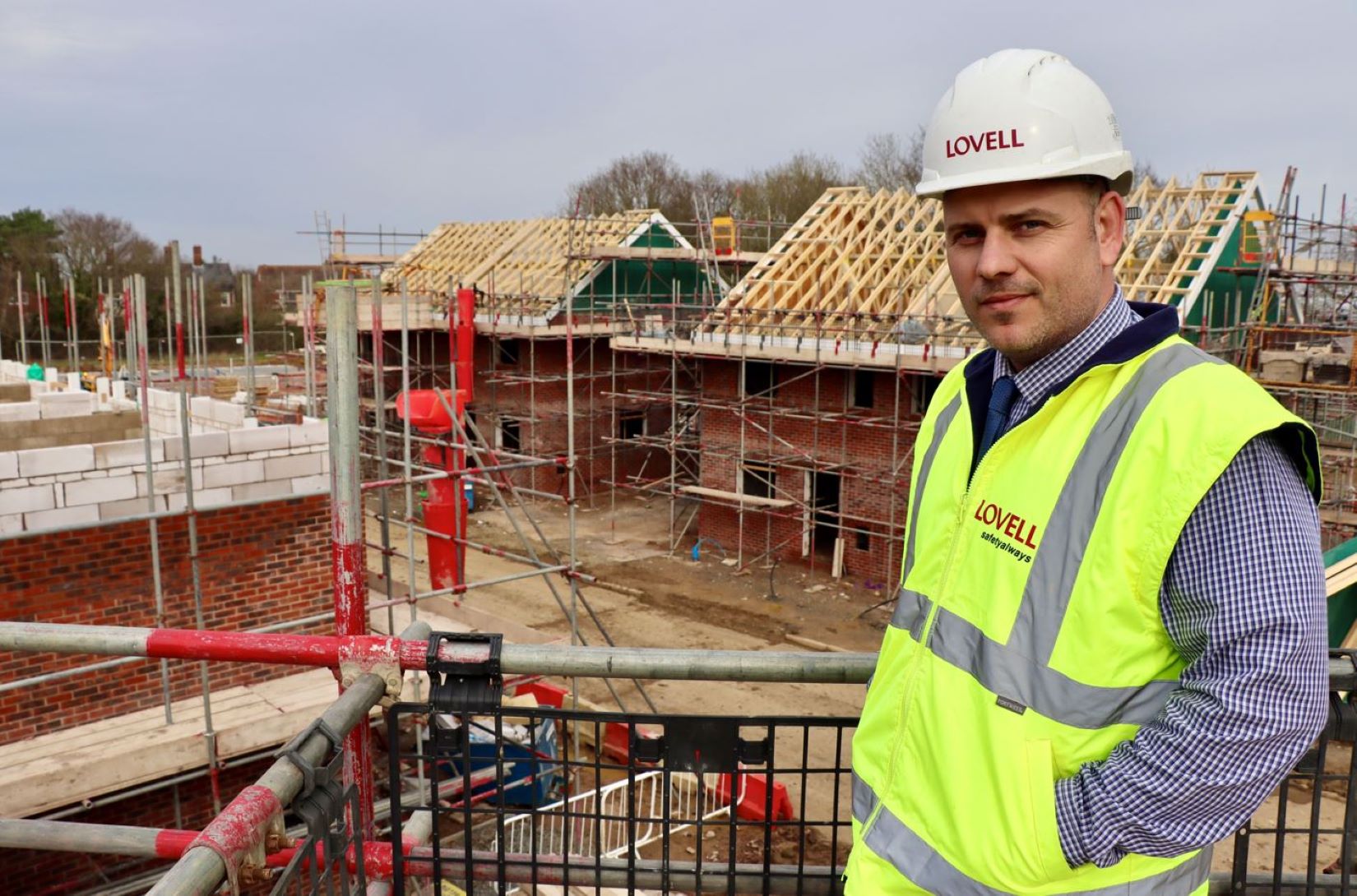 Site manager Leon Calder, from Lovell, at the Picture House Green site