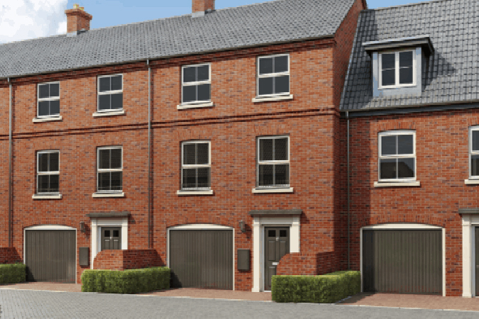 Housing development picturte for King’s Gate in Norwich, Norfolk